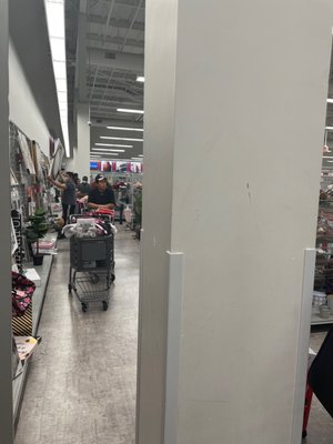 Line all the way to the back of the store.