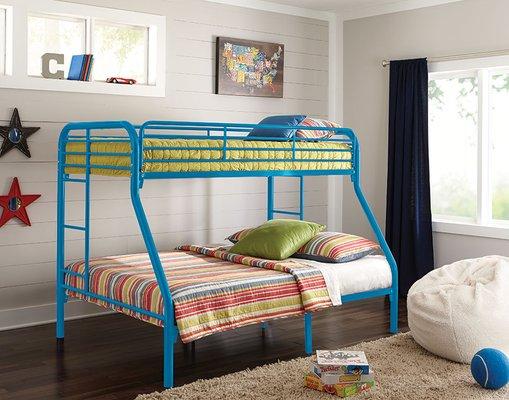 Sturdy bunk bed frame built to last starting at only $5.99 a week. Add on mattresses for as low as $4 a week!