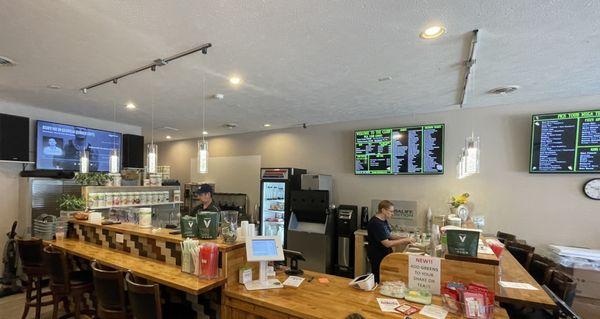 Counter and menus