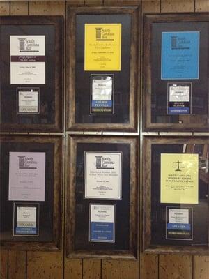 Just 6 of the many seminars where Mr. Cole has been Speaker, Course Planner and/or Moderator, over the past 36 years.