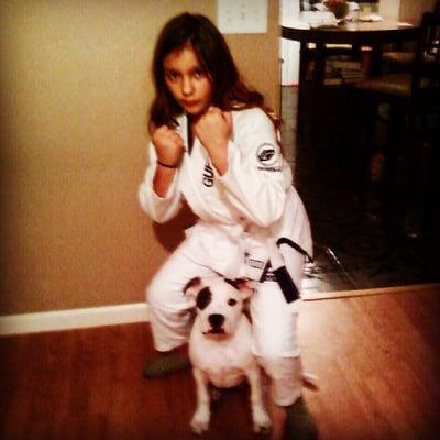 Destiny and her new Guerrilla jujitsu  gi