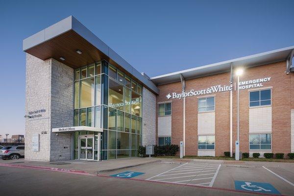 Architectural Photography for Baylor Scott & White Emergency Hospital in Burleson, TX