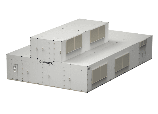 All in One NAC Modular Data Center Free Air SystemE2N-R40-500 40 Rack500 KW Email: isamu.tanaka@rakworx.com