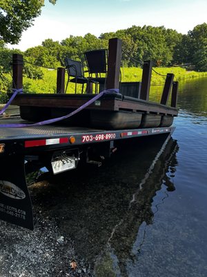 Dock Boat Transportation- Great job at moving our boat!