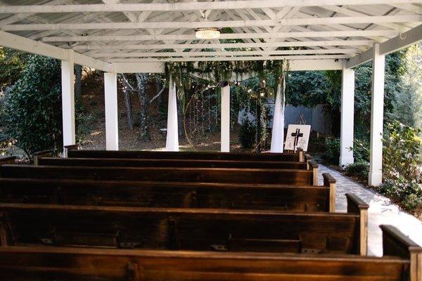 Outdoor wedding chapel