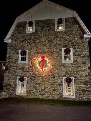 The Wagner-Grist Mill decor for the holiday.