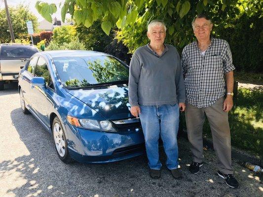 Thanks for your business Steve. Enjoy the newer civic.