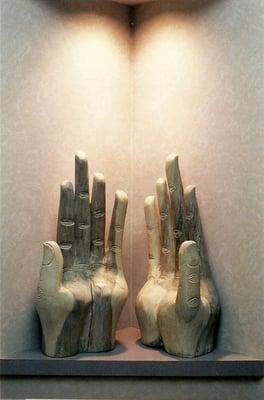 "Healing hands, caring hands"---from a poem presented to Dr. Kraft by a grateful patient