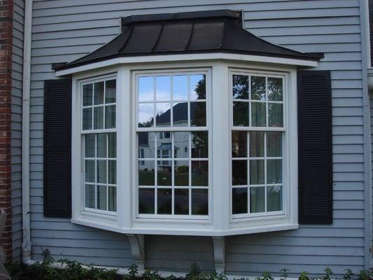 Bay Window Installation by Lawrenceville Home Improvement.  Bay windows add light and beauty to your home.