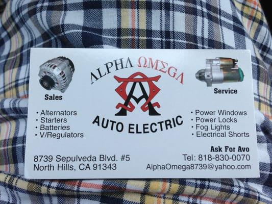 Alpha Omega Auto Electric