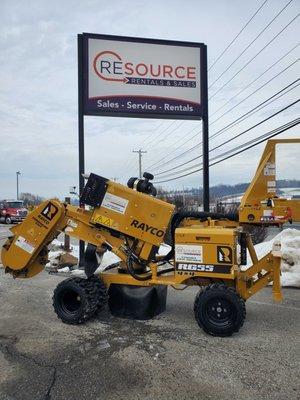 Rayco RG55 Hydro Self propelled stump grinder for rental.