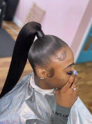 Ponytail hair included by deliah $100