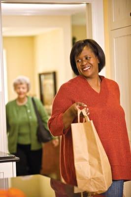 CAREGivers can assist with tasks that are now more difficult like groceries and laundry