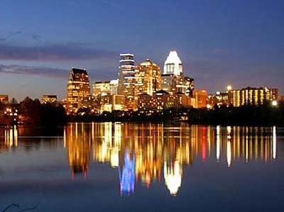 Downtown Austin at night