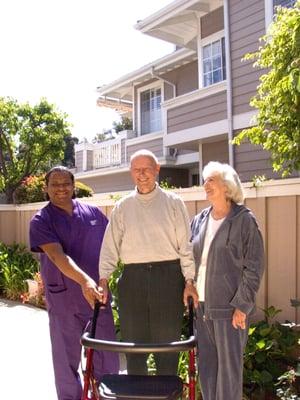 Our caregivers assist with daily activities and help increase your mobility.