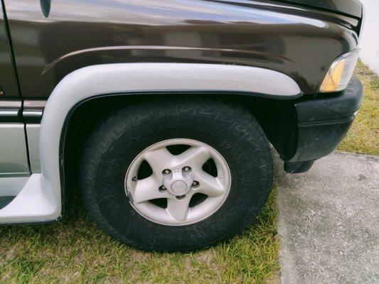 Dirty Dodge Ram Rim Detail Before