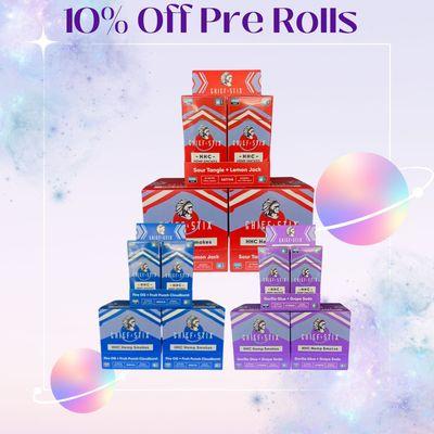 HHC Pre roll packs on sale till Sept 17th.