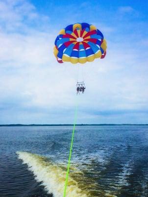 Getting ready for a little dip with Duck Parasail!