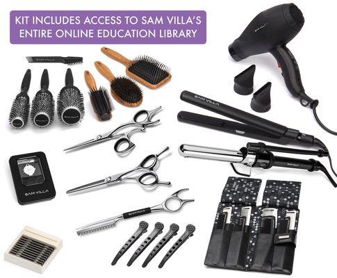 Hairology Institute is a Sam Villa Partner School offering you Sam Villa Education and Sam Villa Tools as part of your student kit!