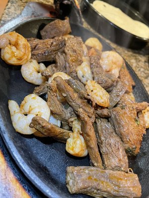 Fajitas (meat only per preference, comes with veg)