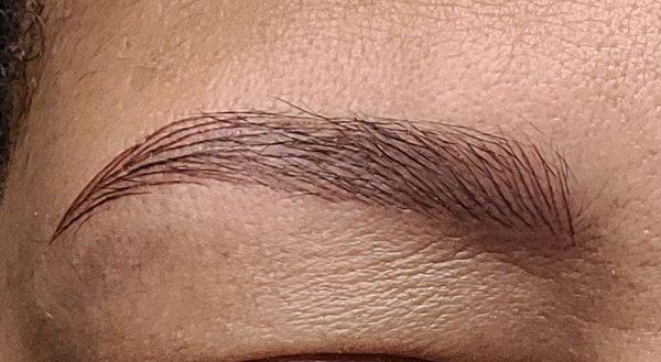 Brows on fleek. Look at the detail!