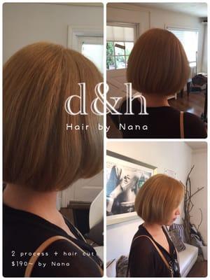 2 process + hair cut
$190~ by Nana