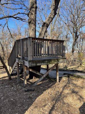 Children's play area treehouse