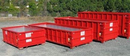 A variety of Dumpster Sizes