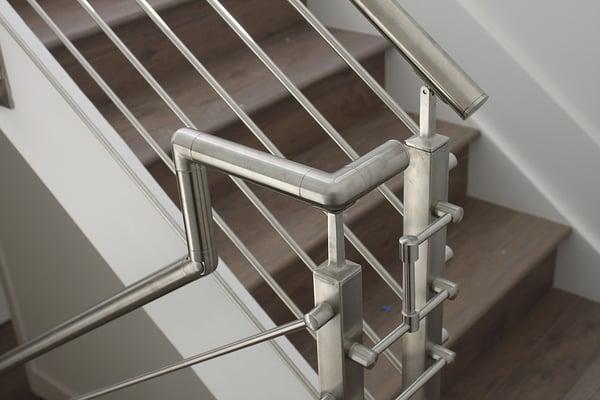 Stainless Steel Stair Rails with Stainless Steel Handrail