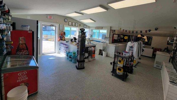 Interior of The Bait House at Manasota Key Marina