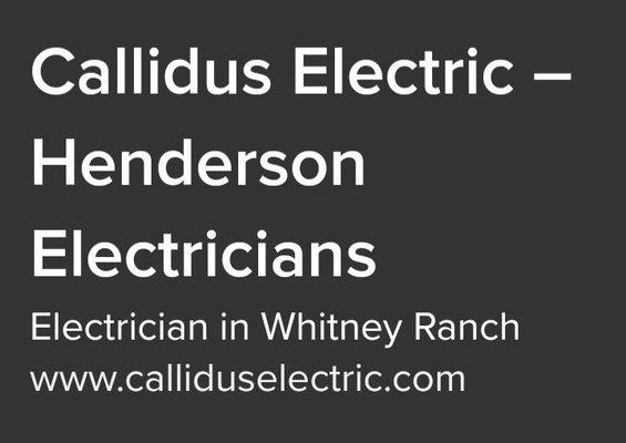 Callidus Electric