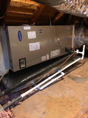 Dallas Tx, Carrier air handler installation