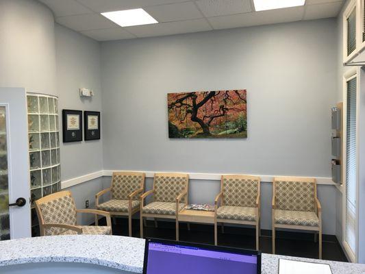 Olney office - patient waiting area