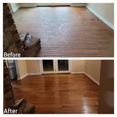 Hardwood floor polyurethane coating