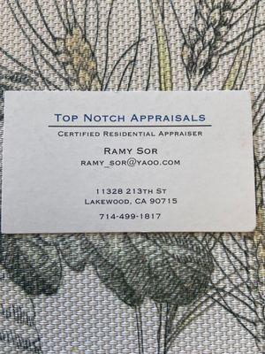 If you need appraisals this is the person to call!