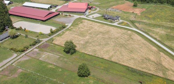 Aerial view to the Northeast