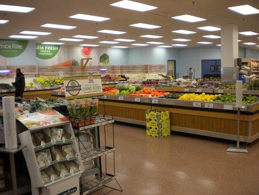 new and improved, easier to shop produce section