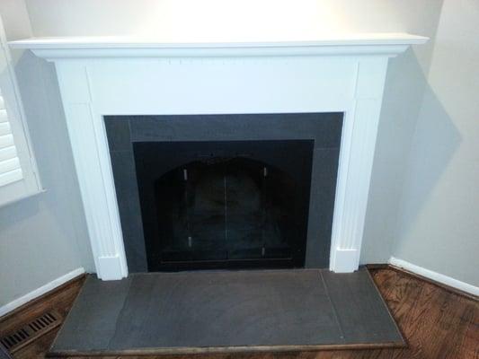 Fireplace installed