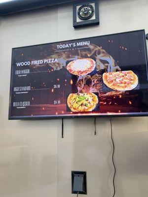 Electronic partial menu