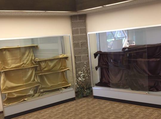 Display cases so that you can personalize your services at final wishes funeral home