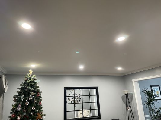 Recessed overhead lighting