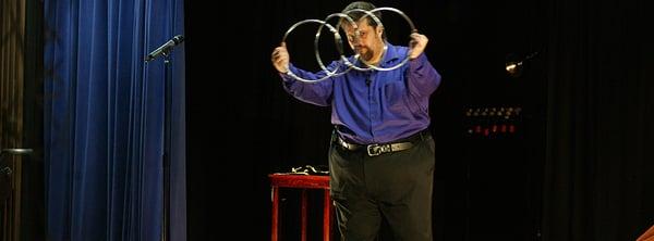 Live from the Classics of Magic Show.  The Mystery of the Silver Rings