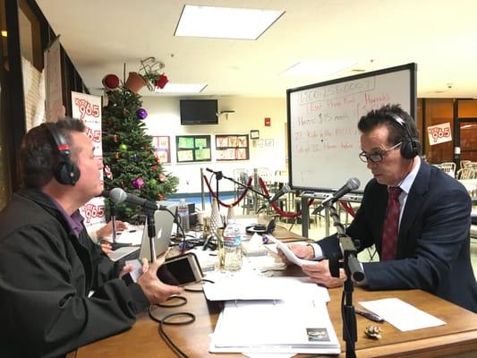 Dr. Leung live on the radio at Rady Children's Hospital Radiothon for the "Holiday of Miracles"  December 2015