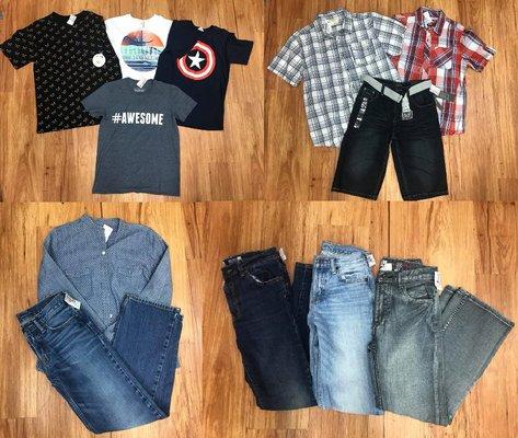 Examples from our store of gently used boys clothing!