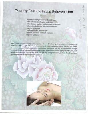 Vitality Essence Facial Rejuvenation acupuncture