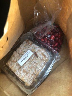 Crumb cake and fresh New Jersey cranberries!