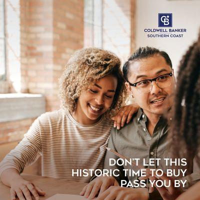 If you're thinking about buying your first home or trading up, don't let historically low-interest rates pass you by.