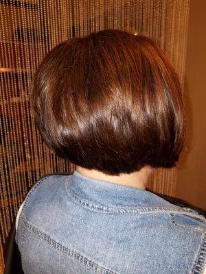 Perfect A-line bob by Alicia Yanez