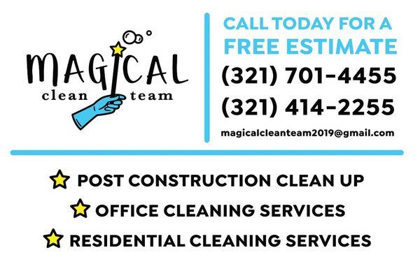 A magical cleaning services. !!