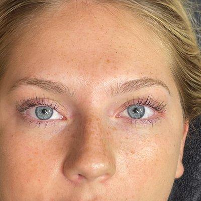 Lash lift and tint